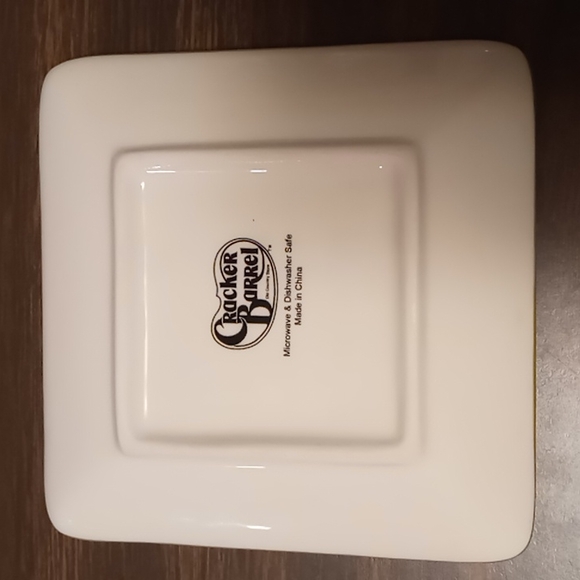 Naughty or Nice Cracker Barrel Appetizer Plate 5x5 - Picture 2 of 2